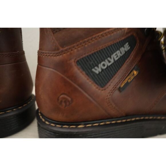 Wolverine W211001 Men Sz 11M Tobacco Brown Hellcat 6" Moc Toe CT Wedge Boot - Picture 12 of 16